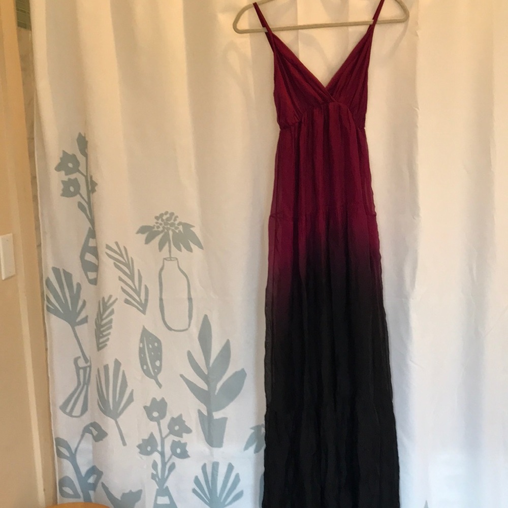 Magenta/Ombré Spaghetti Strap Dress